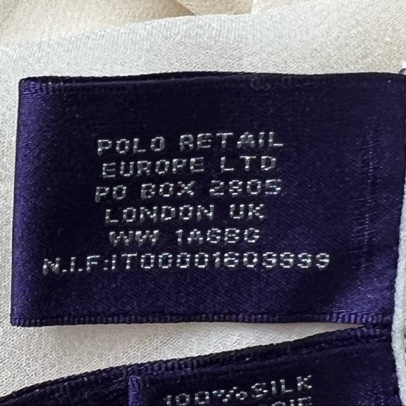 Ralph Lauren Collection Purple Label Cream Silk Fluted Dress Size 12 - Picture 11 of 12